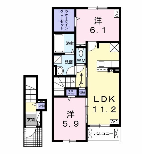 ヒーリングハウスⅡの間取り