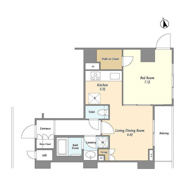 ビエント横濱鶴見の間取り