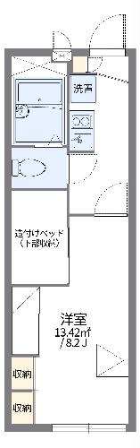 レオパレスカーサーセンの間取り