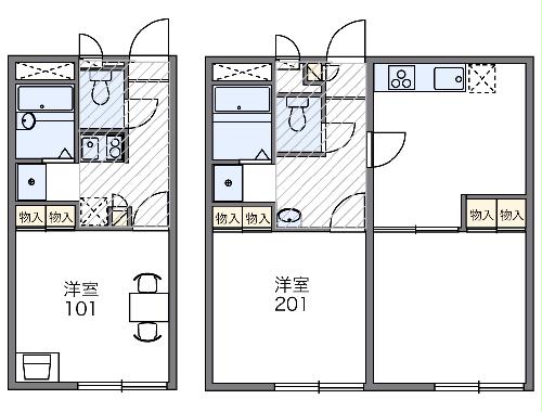 レオパレス入船の間取り