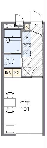 レオパレスグリーンパークの間取り