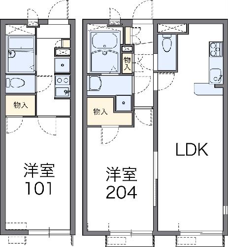 レオパレスすぷりんぐの間取り