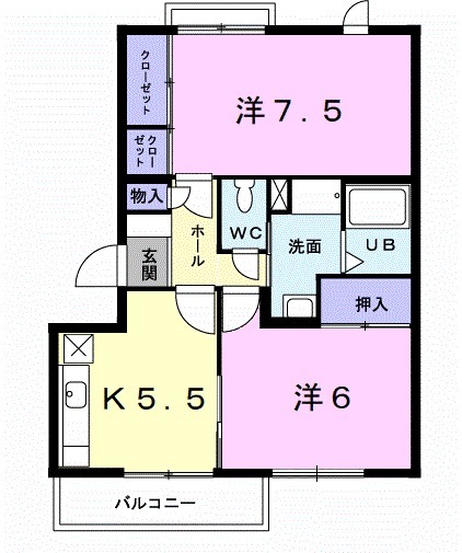 カターラ山口の間取り