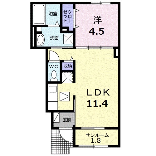 エスポワール 井田の間取り