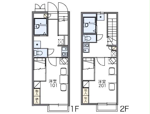 レオパレスジェラルディンの間取り