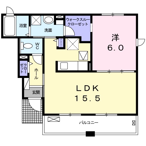 カレント寒川の間取り