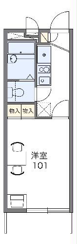 レオパレス市木の間取り