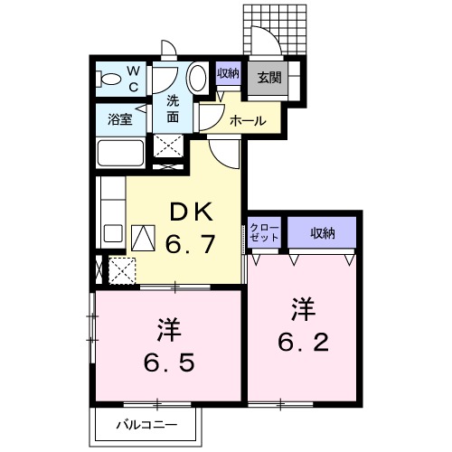 グランシャリオAの間取り
