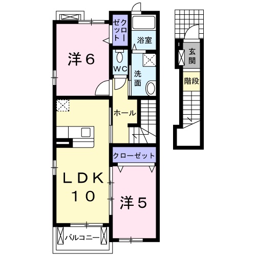 チェルシーテラスⅡの間取り