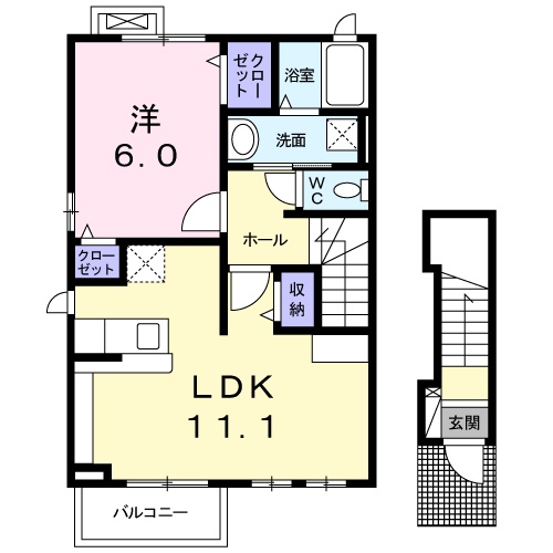 フォレスト コートⅠの間取り
