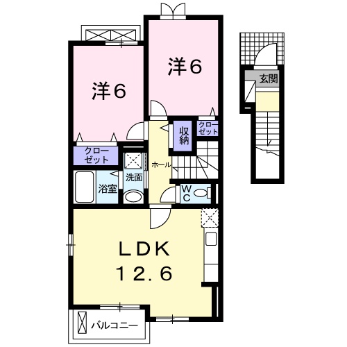 グリュ・プレーヌⅢの間取り