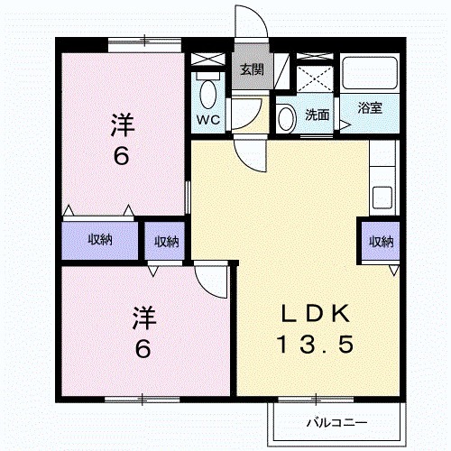 さくらんぼハイツの間取り