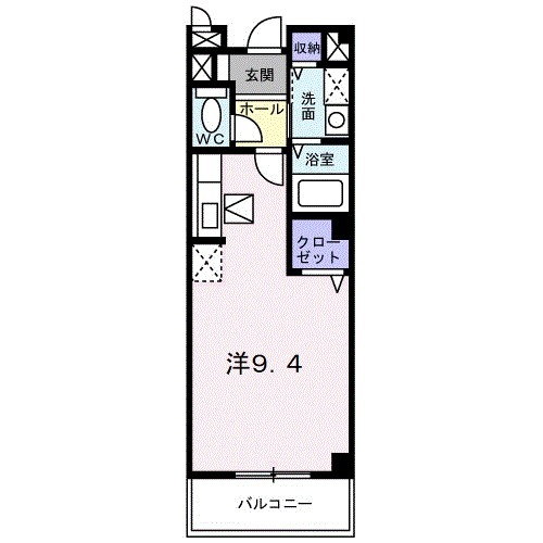 レフィナードK Ⅰの間取り