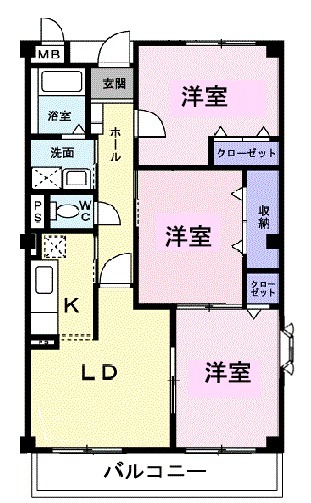 キャッスルタルイ弐番館の間取り
