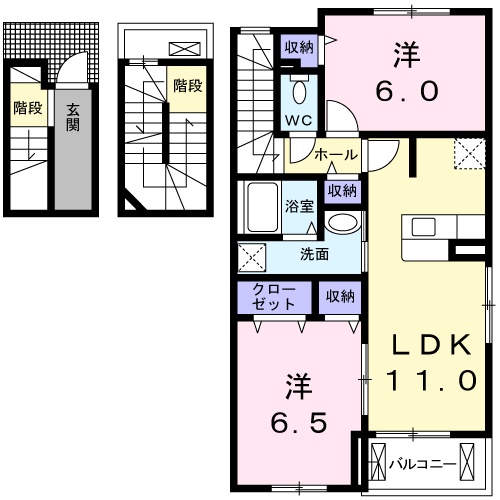サンハウスの間取り