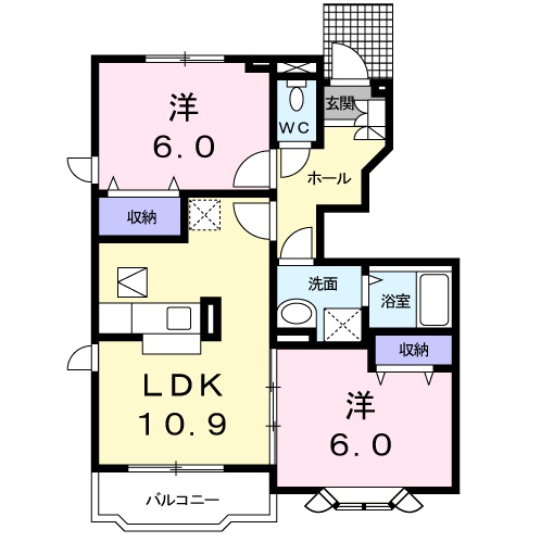 メルヴェイユの間取り