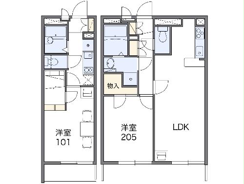 レオパレスユーザンの間取り