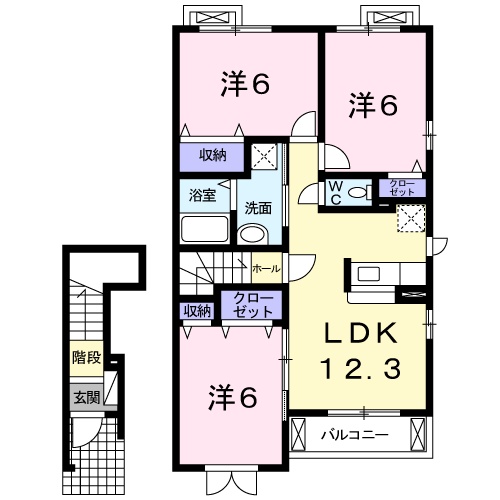 アンジェロ クストーデ Bの間取り