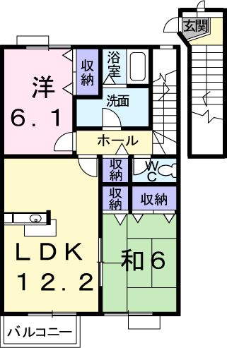 エルガーデンの間取り