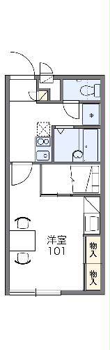 レオパレスドミール堀の間取り