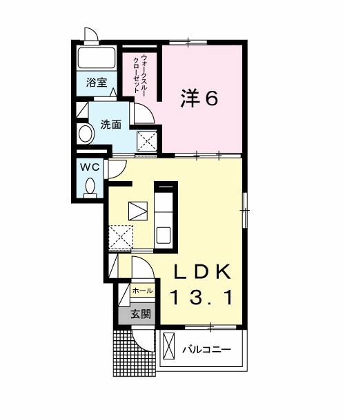 グランデエリアールⅠの間取り