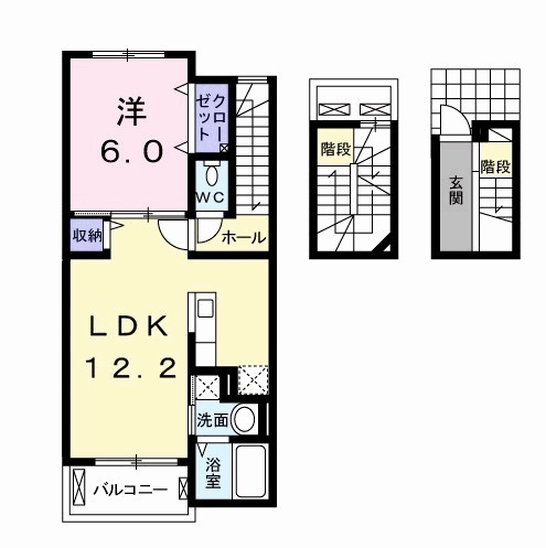 テ・ルサーマＣの間取り