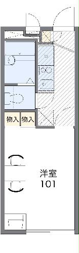 レオパレスグランデ花園の間取り