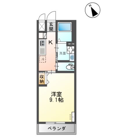 桜町フラッツの間取り