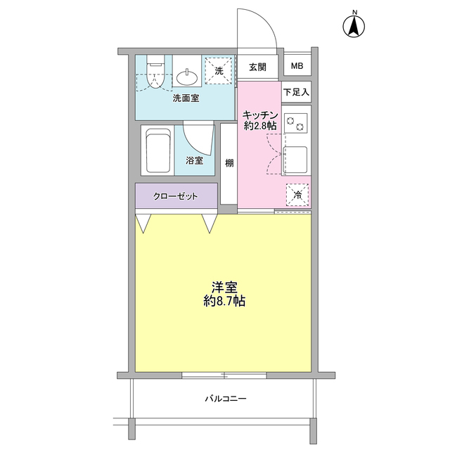 ノーブ新百合の間取り