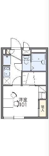 レオパレススコッツ カークの間取り