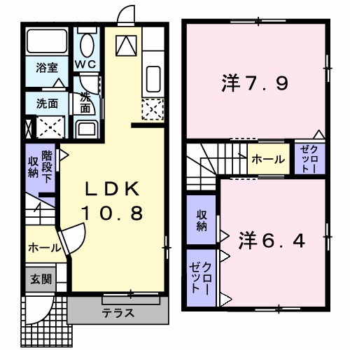 サンリットヴィラⅣの間取り