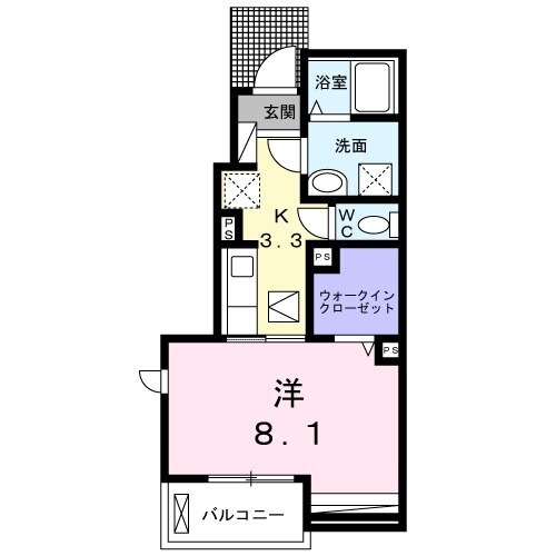 フレスカBの間取り