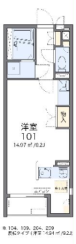 レオネクストアヴェンティーノの間取り