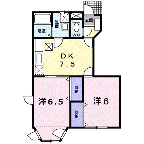 ハイム泉の間取り