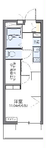 レオパレスエレカーサ・201号室の間取り