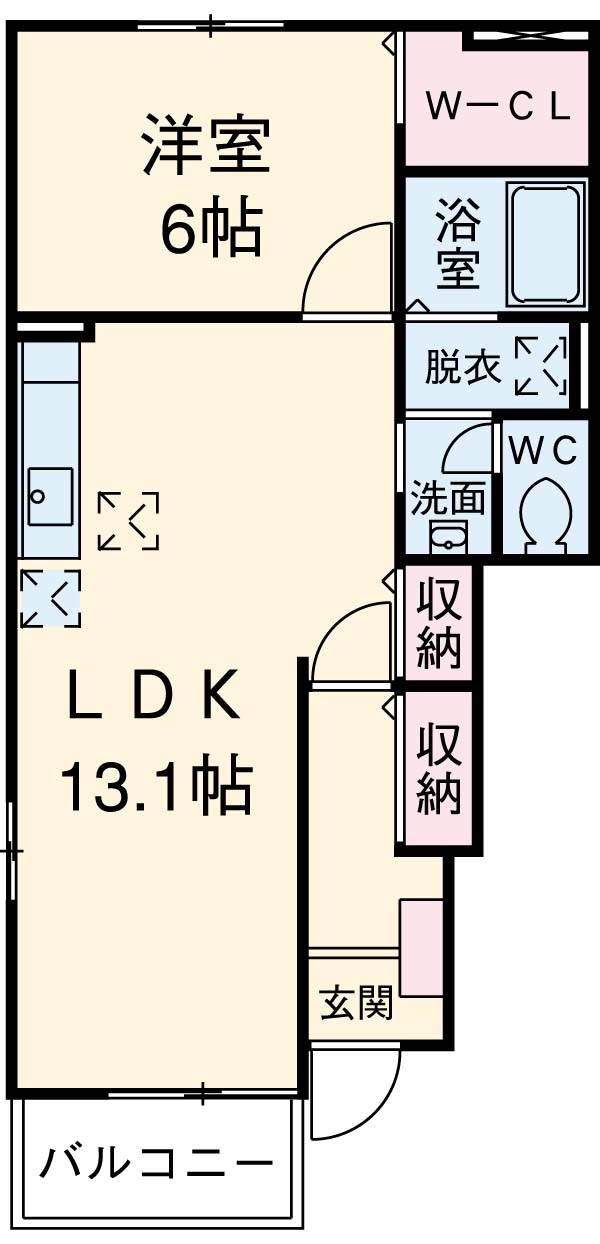 コンフォートⅡの間取り