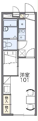 レオパレス三ッ沢上町Ⅱの間取り