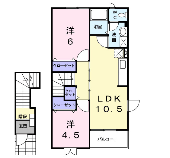 プルメリアCの間取り