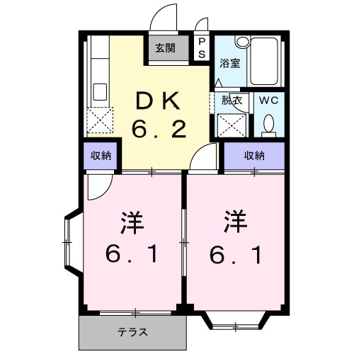 エスポワールMの間取り