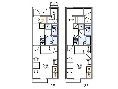 レオパレスメルベーユの間取り