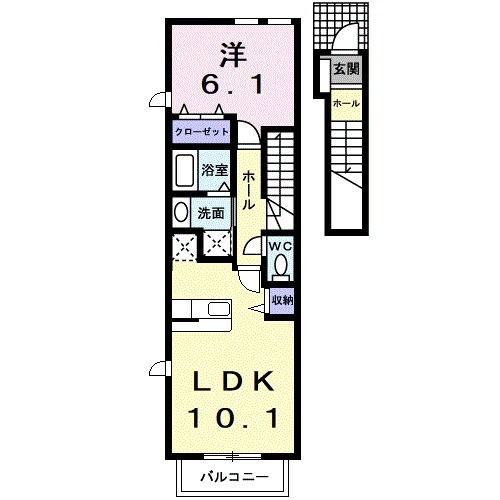 ボニ-ト旭Ⅱの間取り
