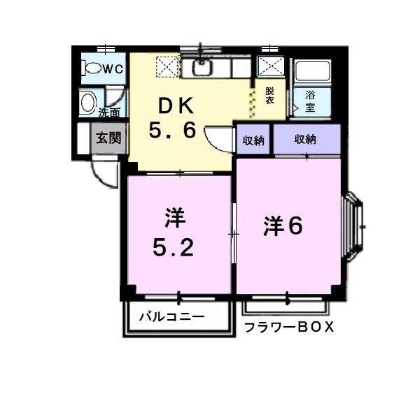 イマージュⅡの間取り