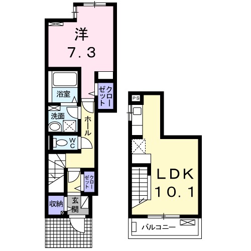 ショコラ ファーストの間取り