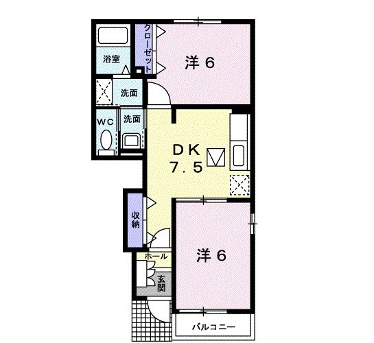 フレッサ Ⅰの間取り