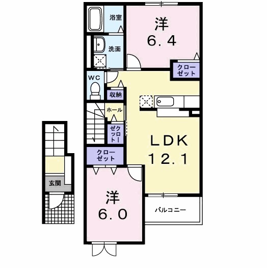 ノートルヴィルDの間取り