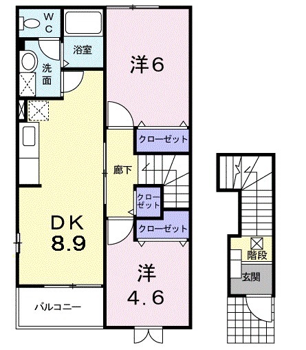 ファースト デューⅥの間取り