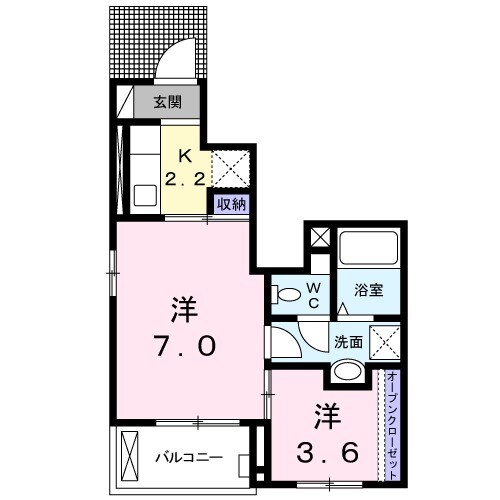 Schone2(シェーネ2)の間取り