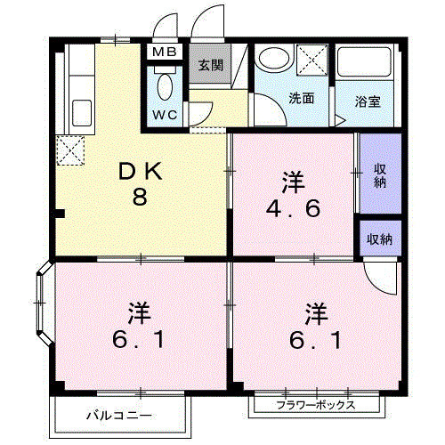 バード・ヒルＡの間取り