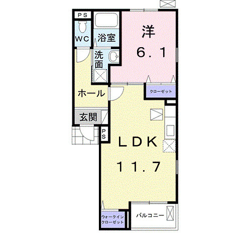 アルバ湘南Aの間取り