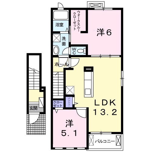 サニーグレイスヴィラ Ⅱの間取り